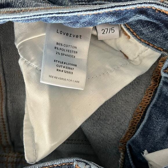 Lovervet Distressed Straight-Leg Jeans – Size 27/5 - Picture 4 of 5
